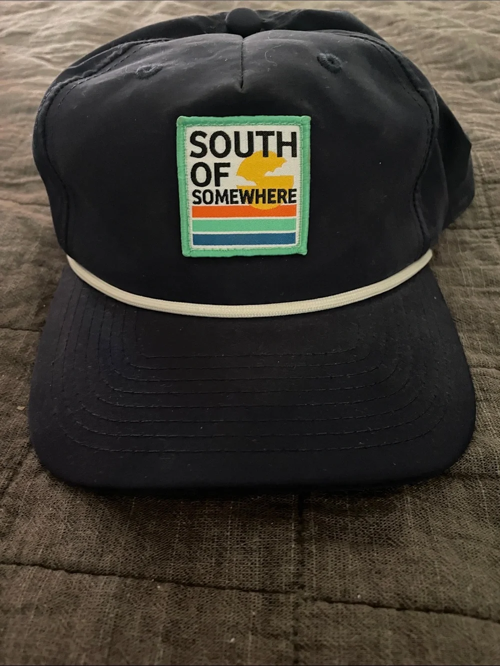 South of Somewhere Navy Men's Hat - Casual Baseball Cap